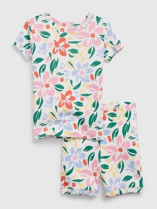 babyGap 100% Organic Cotton Floral PJ Shorts Set | Gap (US)
