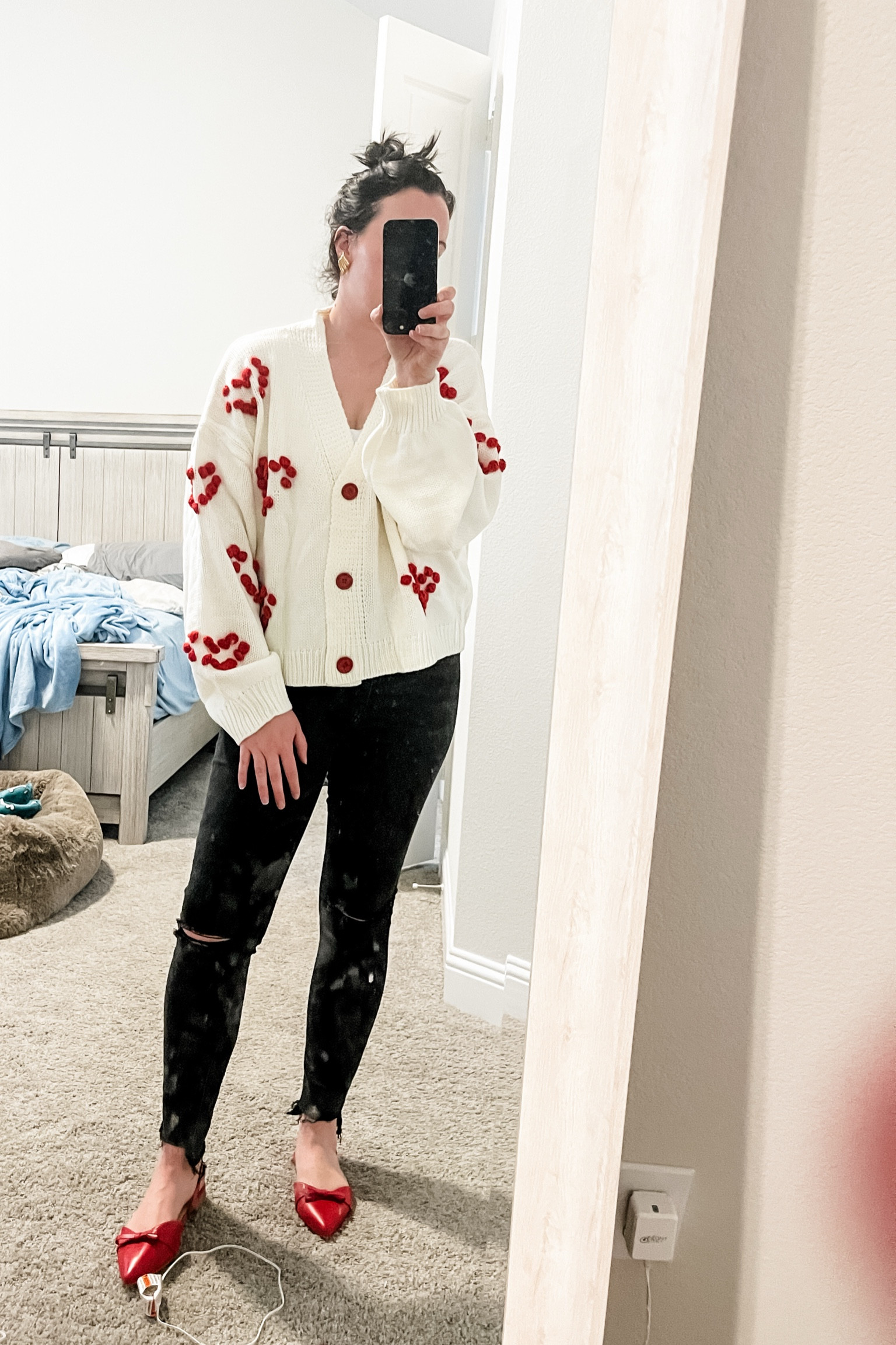 Valentine’s Day inspo 
Red shoes are out of stock 