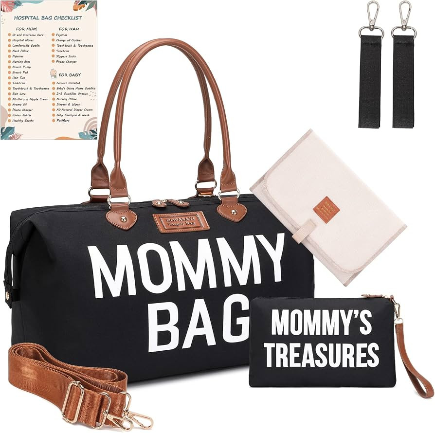 DOFASAYI Mommy Bag for Hospital - Large Capacity Waterproof Diaper Bag Tote for Mom Travel, Hospi... | Amazon (US)