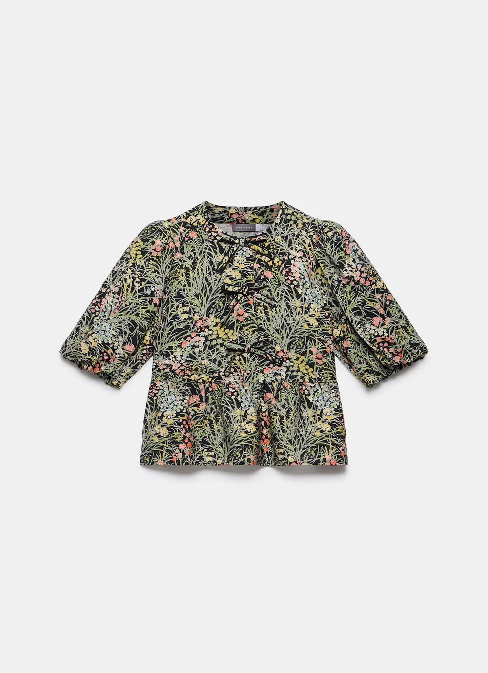 SHOP THE LOOKGreen Floral Print Tie Top£89.00Colour: BlackSize Guide
  
Choose your sizeChoose y... | Mint Velvet