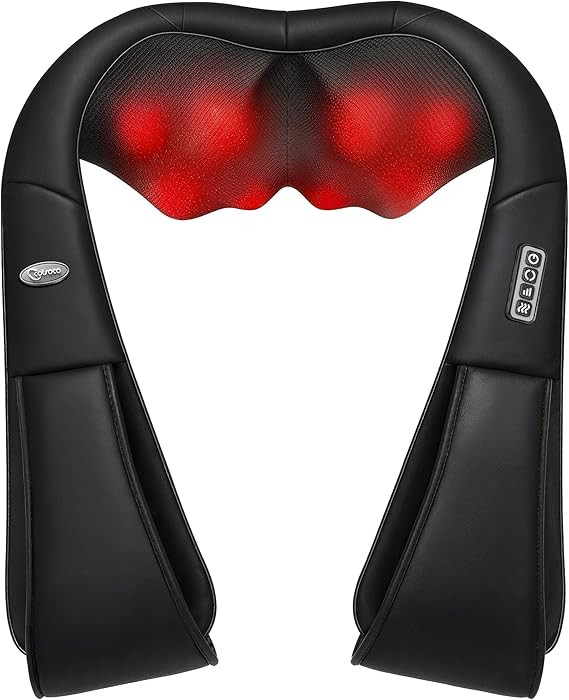 Neck Massager, Shiatsu Shoulder and Back Neck Massager with Heat, Neck Massager Pillow for Neck f... | Amazon (US)