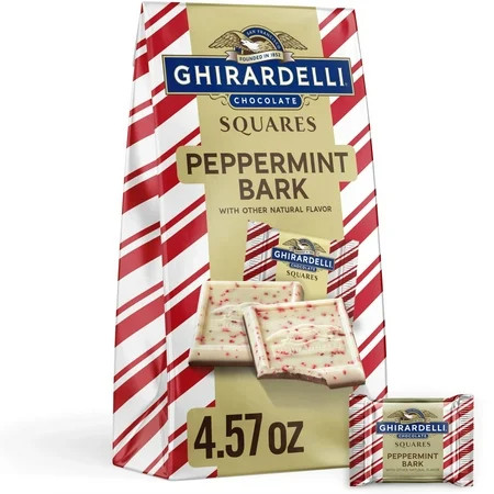 GHIRARDELLI Peppermint Bark Chocolate Squares, 4.57 oz Bag | Walmart (US)
