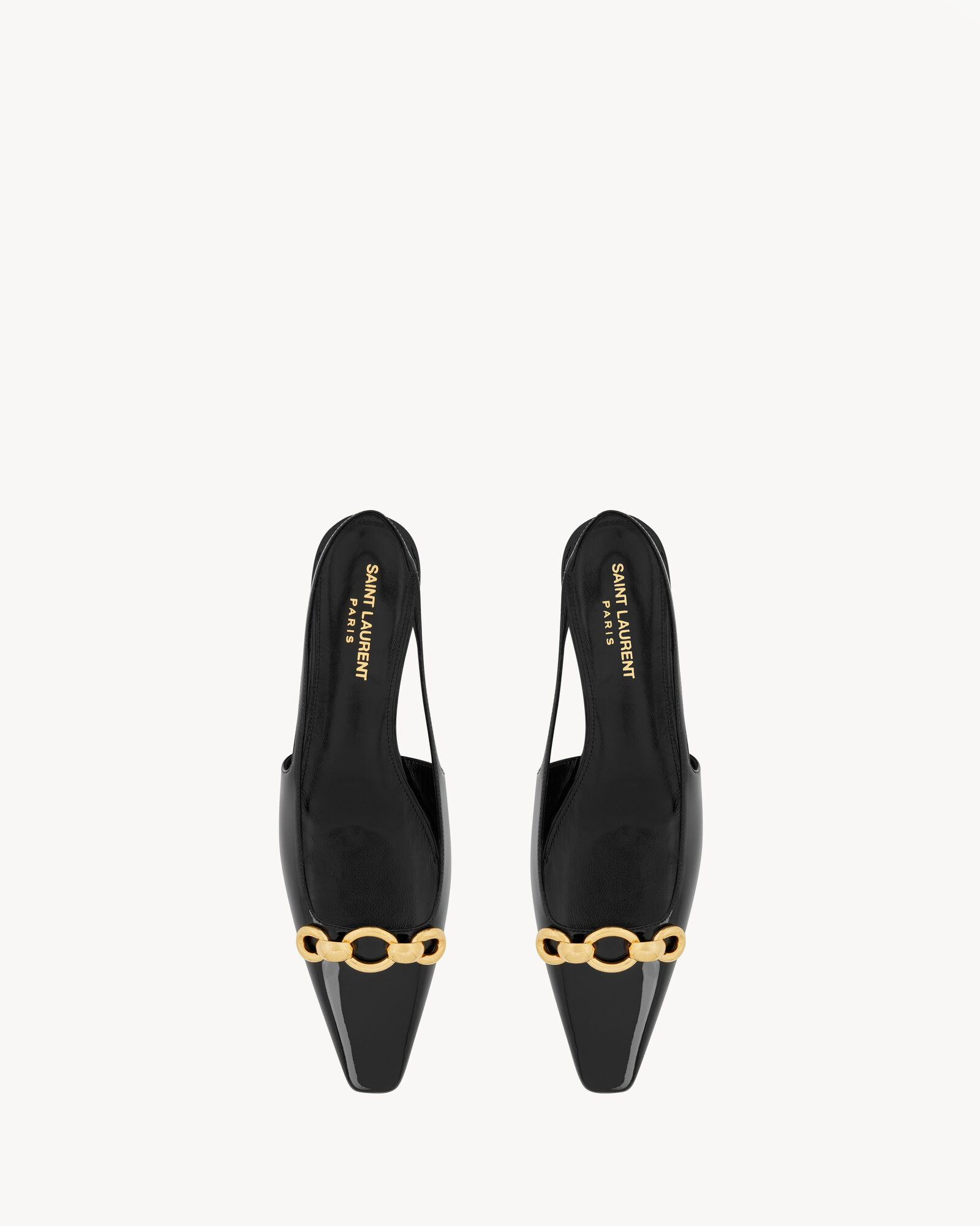 Blade slingback flats in patent leather | Saint Laurent Inc. (Global)