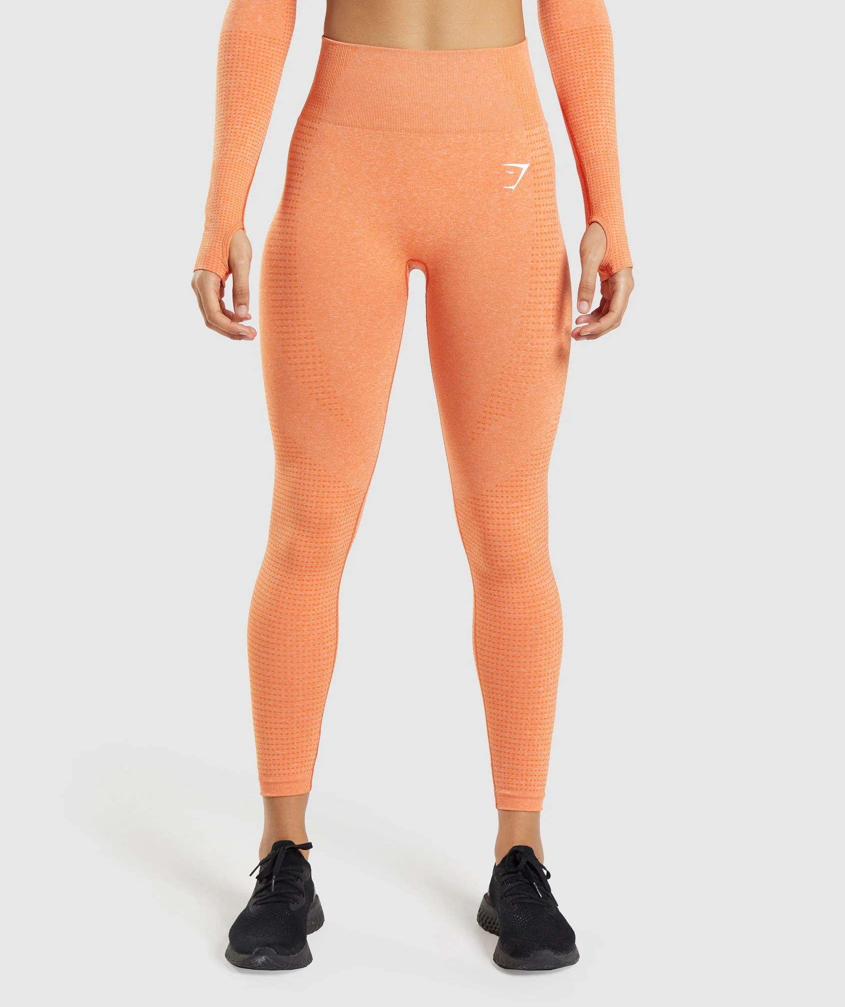 Gymshark Vital Leggings - Apricot Orange Marl | Gymshark CA