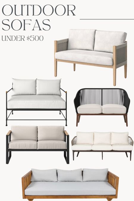 Outdoor loveseats, sectionals and sofas for patios and porches 
Target, Amazon, wayfair 

#LTKhome