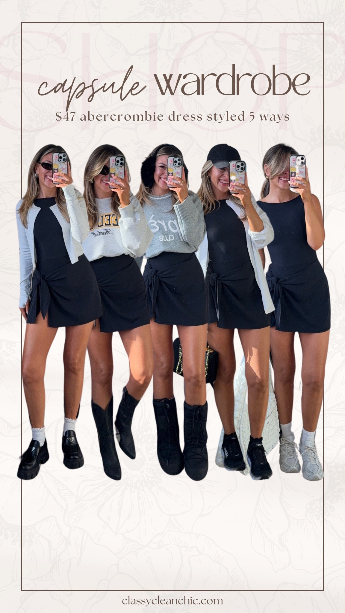 @Abercrombie #AbercrombiePartner

Abercrombie ypb mini wrap dress fitness capsule collection with sweaters cardigan and white button down shirt

Sale Details: 30%-off ALL YPB + an additional 20%-off almost everything else. Use Code: AFYPB

dress: sized down to an xs
bottoms: usual small

#LTKFitness #LTKActive #LTKSeasonal