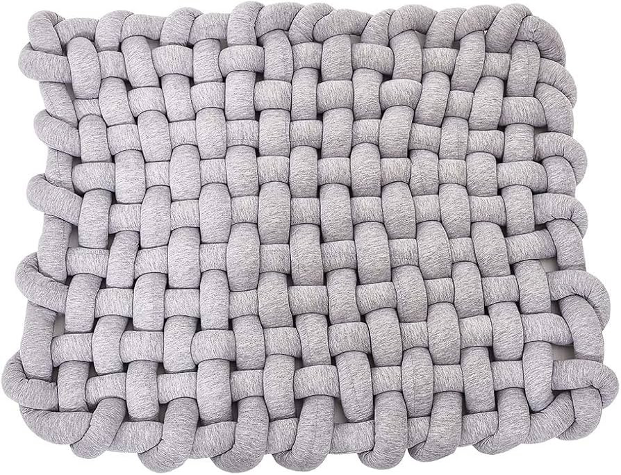 Wonder Space Knotted Braided Plush Mat, Baby Infant Newborn Sleeping Tummy Time Playing Nursery R... | Amazon (US)