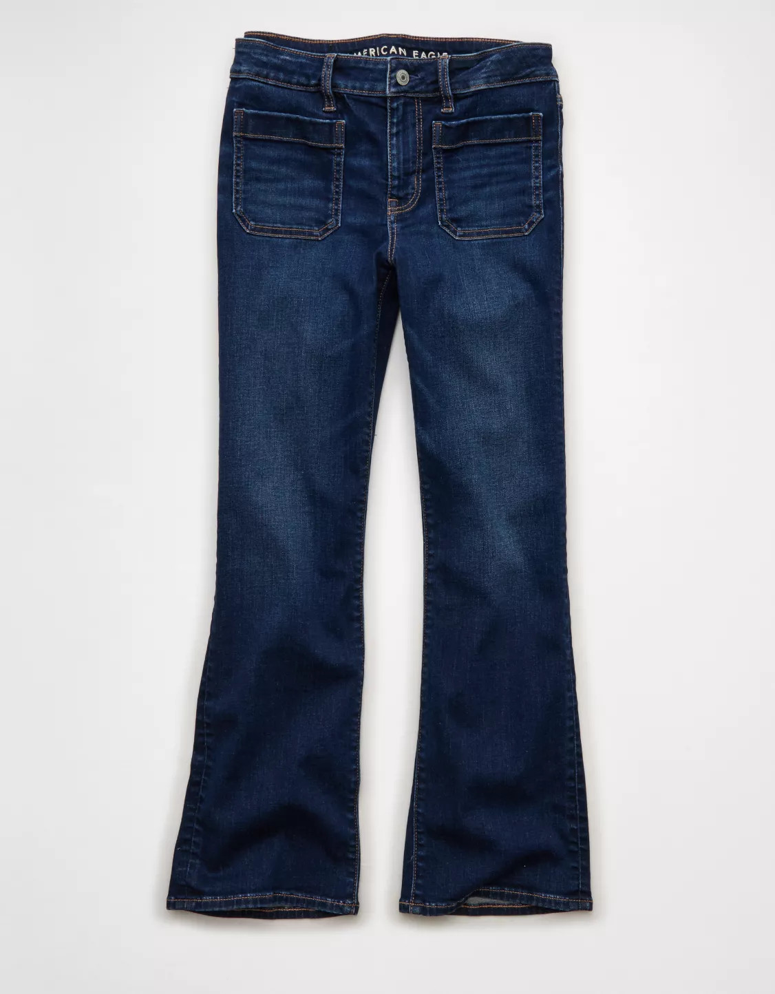 AE Next Level High-Waisted Kick Bootcut Crop Jean | American Eagle Outfitters (US & CA)