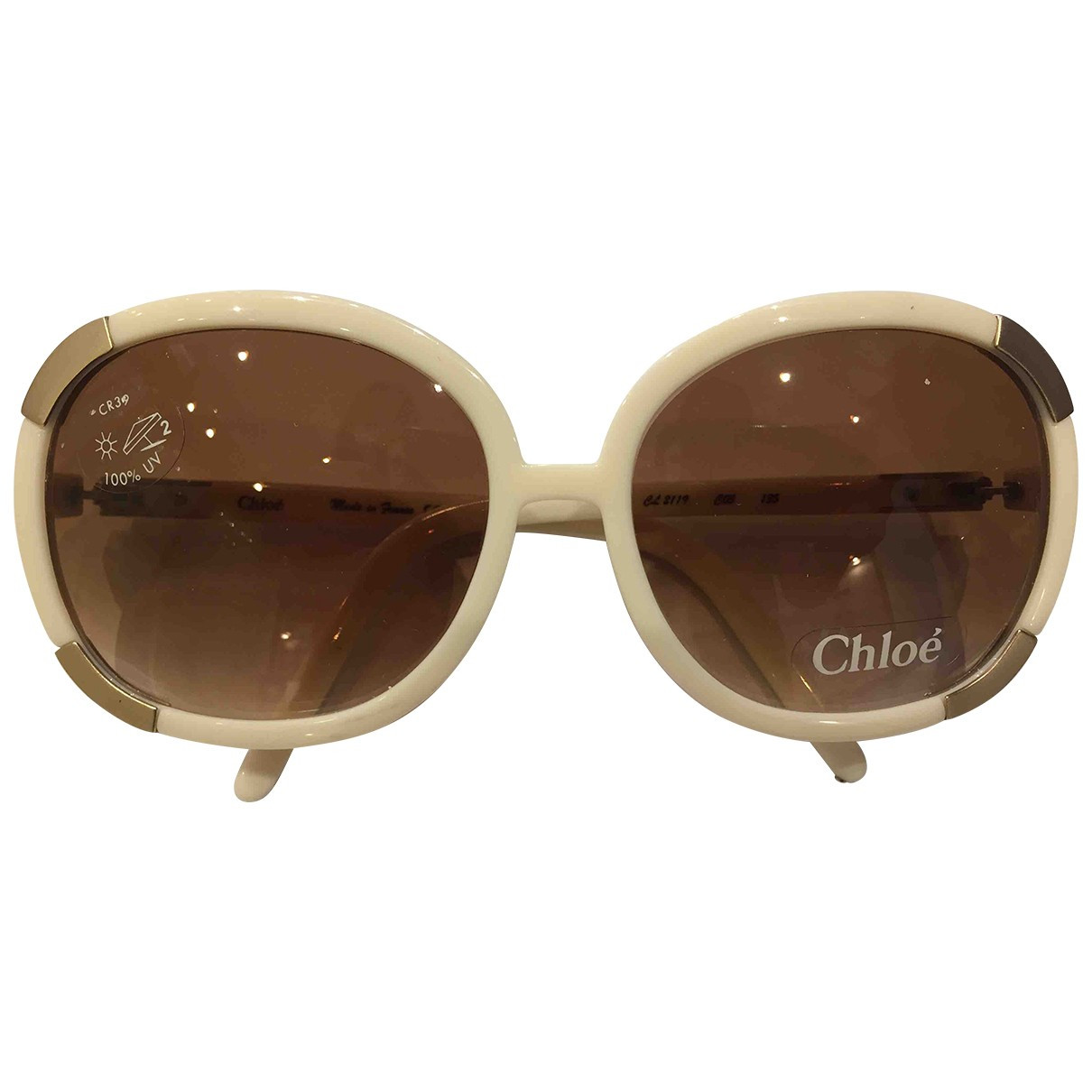 Chloé White Sunglasses for Women | Vestiaire Collective (Global)