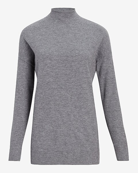 Ultra Soft Mock Neck Tunic Sweater | Express