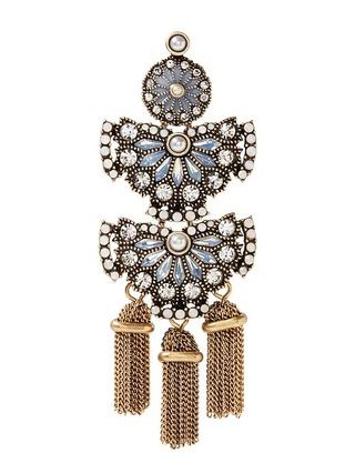 Banana Republic Radiant Tassel Chandelier Earring Size One Size - Opal | Banana Republic US