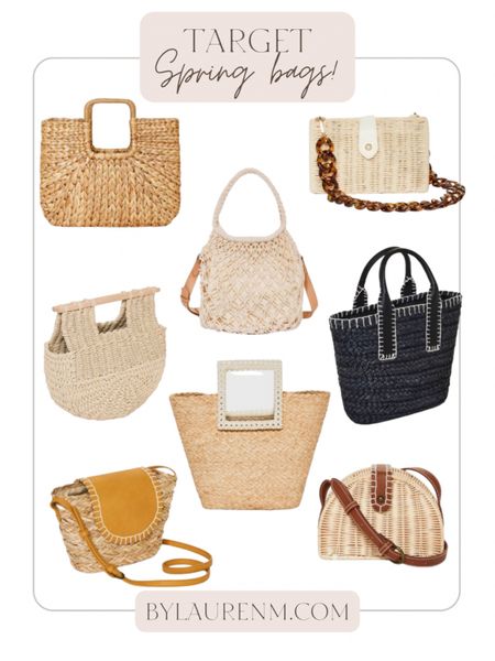 Target straw bags. Woven handbags, summer bags, spring bags, vacation bag, spring break, beach bag. Under $45

#LTKunder100 #LTKunder50 #LTKitbag