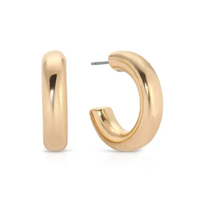 Ettika Small Thick Classic Hoop Earrings in Gold at Nordstrom | Nordstrom