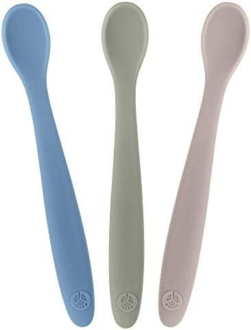WeeSprout Silicone Baby Spoons - First Stage Feeding Spoons for Infants, Soft-Tip Easy on Gums, Bend | Amazon (US)