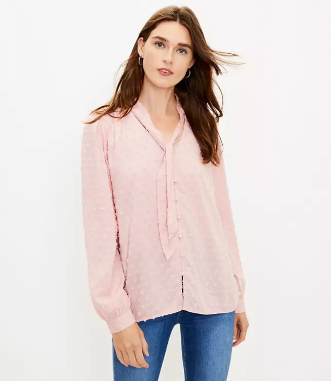Clip Bow Blouse | LOFT