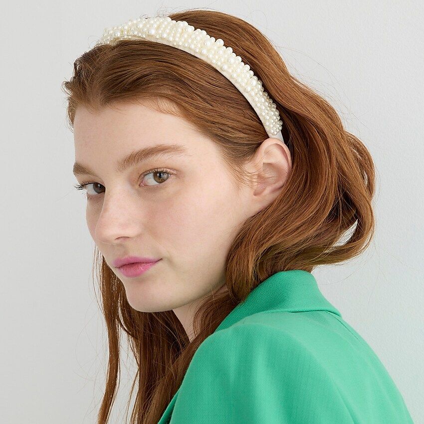 Mixed-pearl headband | J.Crew US