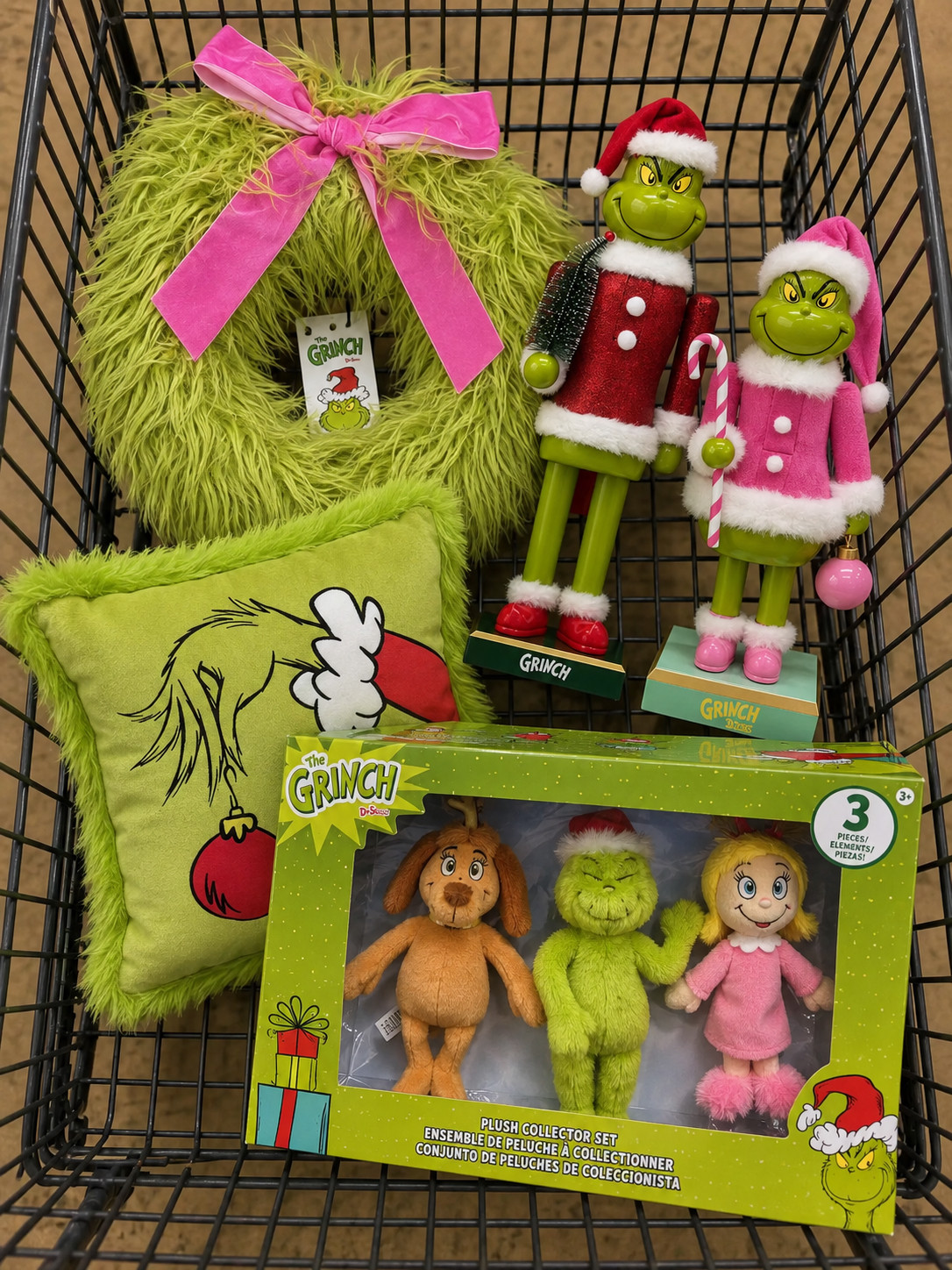 THE GRINCH HAS ARRIVED! 💚🎄🎀 These Christmas finds are SO fun — from the fuzzy Grinch wreath and pillow to the nutcrackers + adorable plush collector set! The pops of pink make everything even cuter. Adding all the Whoville vibes to Christmas this year! 🎁✨
-
#GrinchChristmas #TheGrinch #ChristmasFinds #ChristmasDecor #HolidayFinds #GrinchDecor #PinkChristmas #Christmas2026 #HolidayDecor #ChristmasShopping 

 #LTKSeasonal #LTKKids