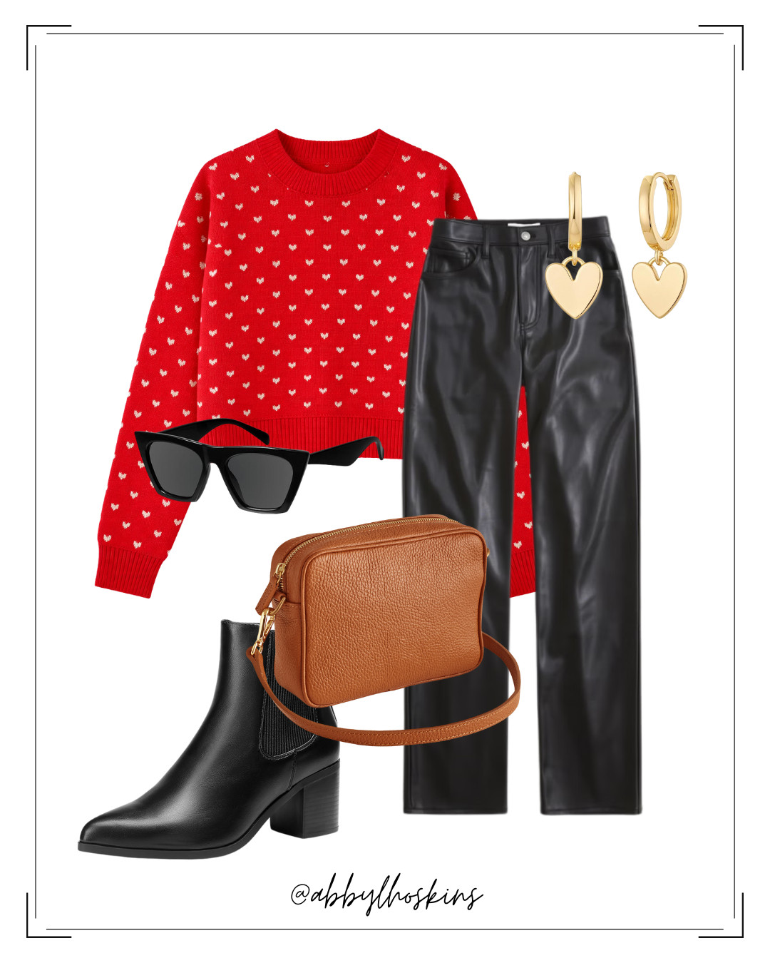 This one feels a little more put together without actually trying harder!

@amazon #ltkwomen #valentinesday #datenight #redsweater #valentinesweater #blackbooties #booties #heartearrings 

 #LTKootd #LTKmomlife #LTKFindsUnder100