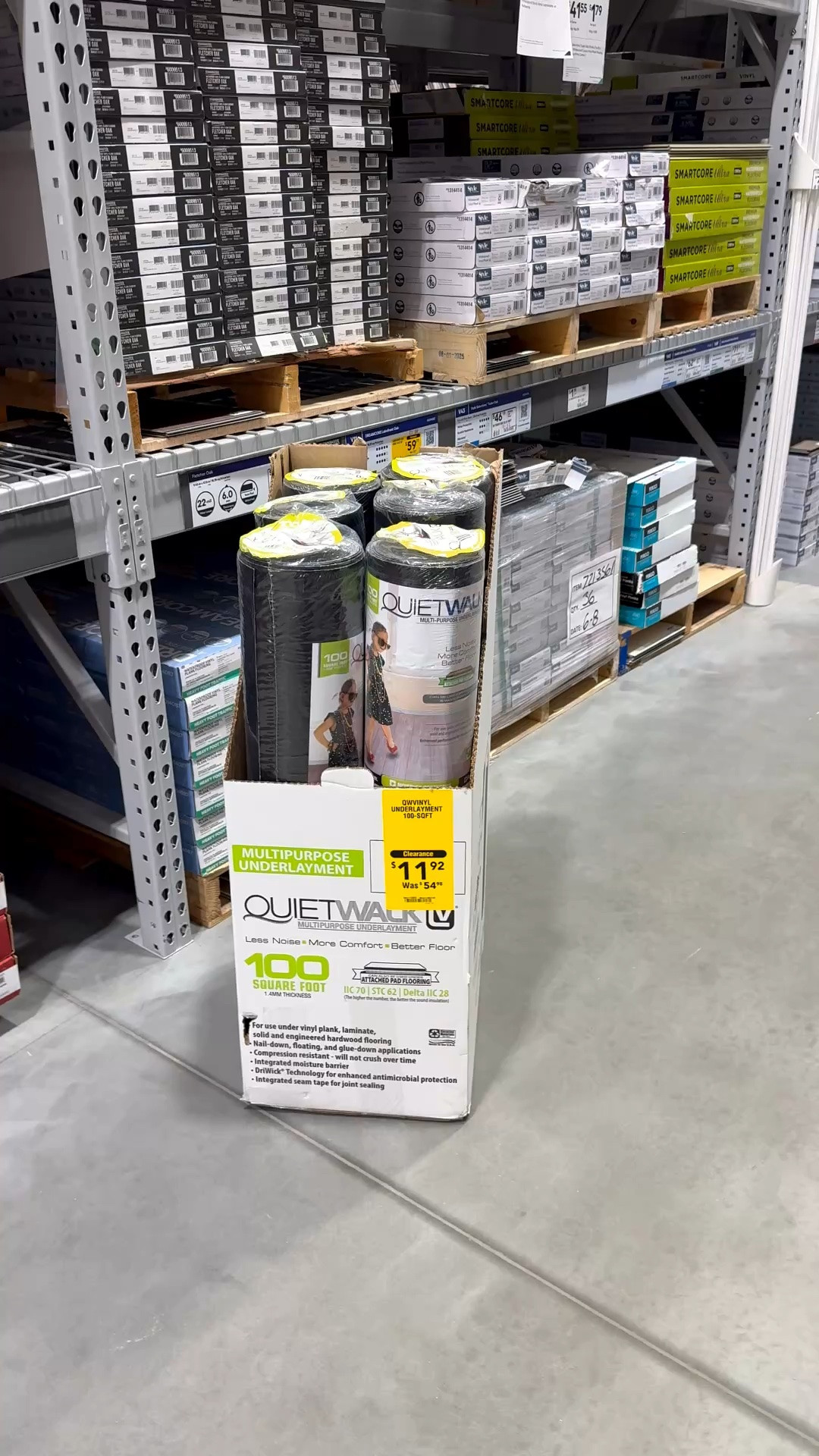 POV: You find flooring underlayment on clearance... so you buy them ALL ☺️ 

#diy #lowes #underlayment #flooring

#LTKvlog #LTKHome