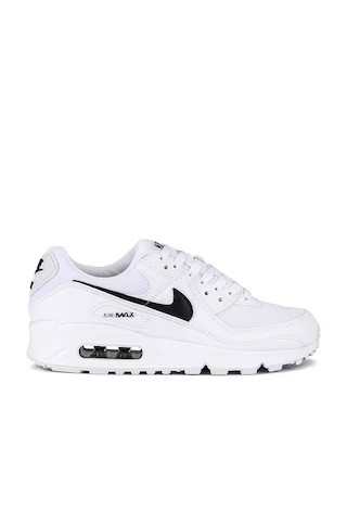 Nike Air Max 90 Sneaker in White, Black, & White from Revolve.com | Revolve Clothing (Global)