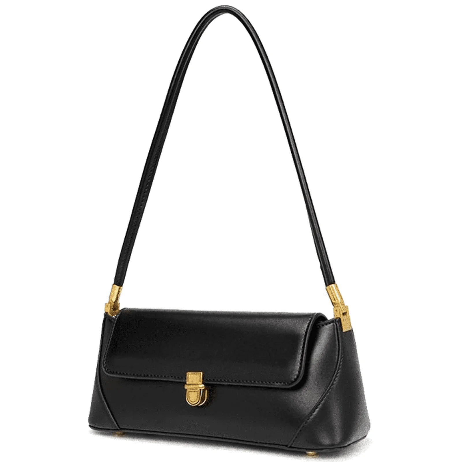 Farcauo Shoulder Bags Vintage Small Purses for Women Black Pu Leather Tote Handbags | Walmart (US)