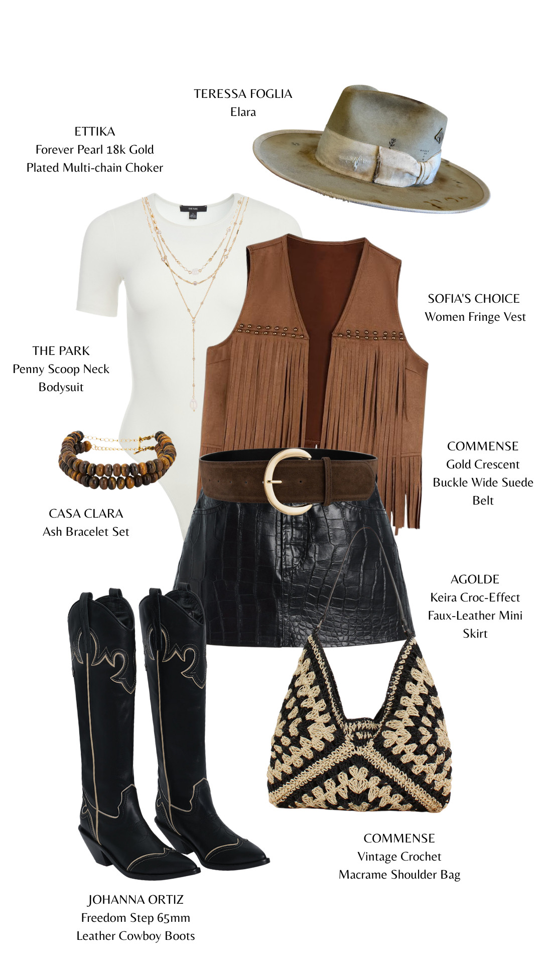 Fringe, leather & a little western attitude 🤎🖤

A sleek mini, statement belt, and classic cowboy boots—equal parts edgy and rodeo-ready. 

 #WesternChic #ModernCowgirl #FringeSeason #CowboyBoots #WesternGlam #LeatherLook #RodeoStyle #DesertInspired #LTKootd #LTKBeauty #LTKTravel