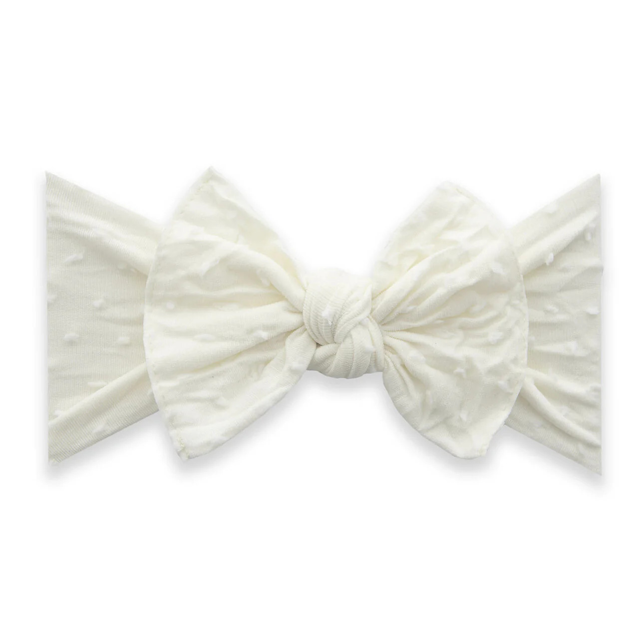 Knot Bow, Shabby Ivory Dot | SpearmintLOVE