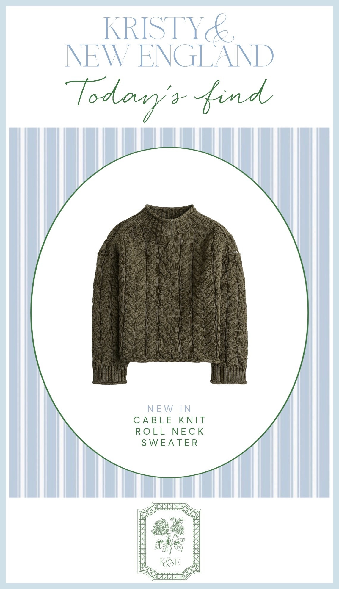 Cute Rollneck cable sweater…comes in more colors but I love the olive greenn

#LTKOver40 #LTKSaleAlert #LTKootd