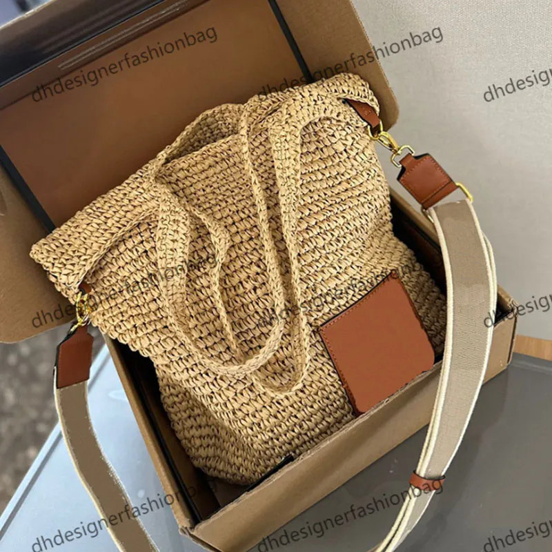 Designer bag Tote bag Raffias straw shoulder bag Luxury handbag Womens large capacity Icare Class... | DHGate