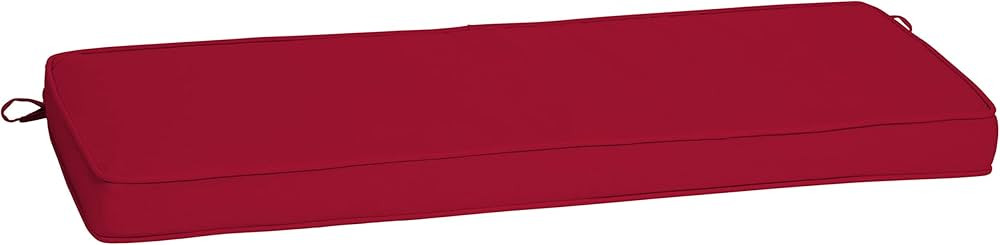 Arden Selections Outdoor Bench Cushion 18 x 46, Caliente Red | Amazon (US)