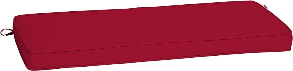 Arden Selections Outdoor Bench Cushion 18 x 46, Caliente Red | Amazon (US)