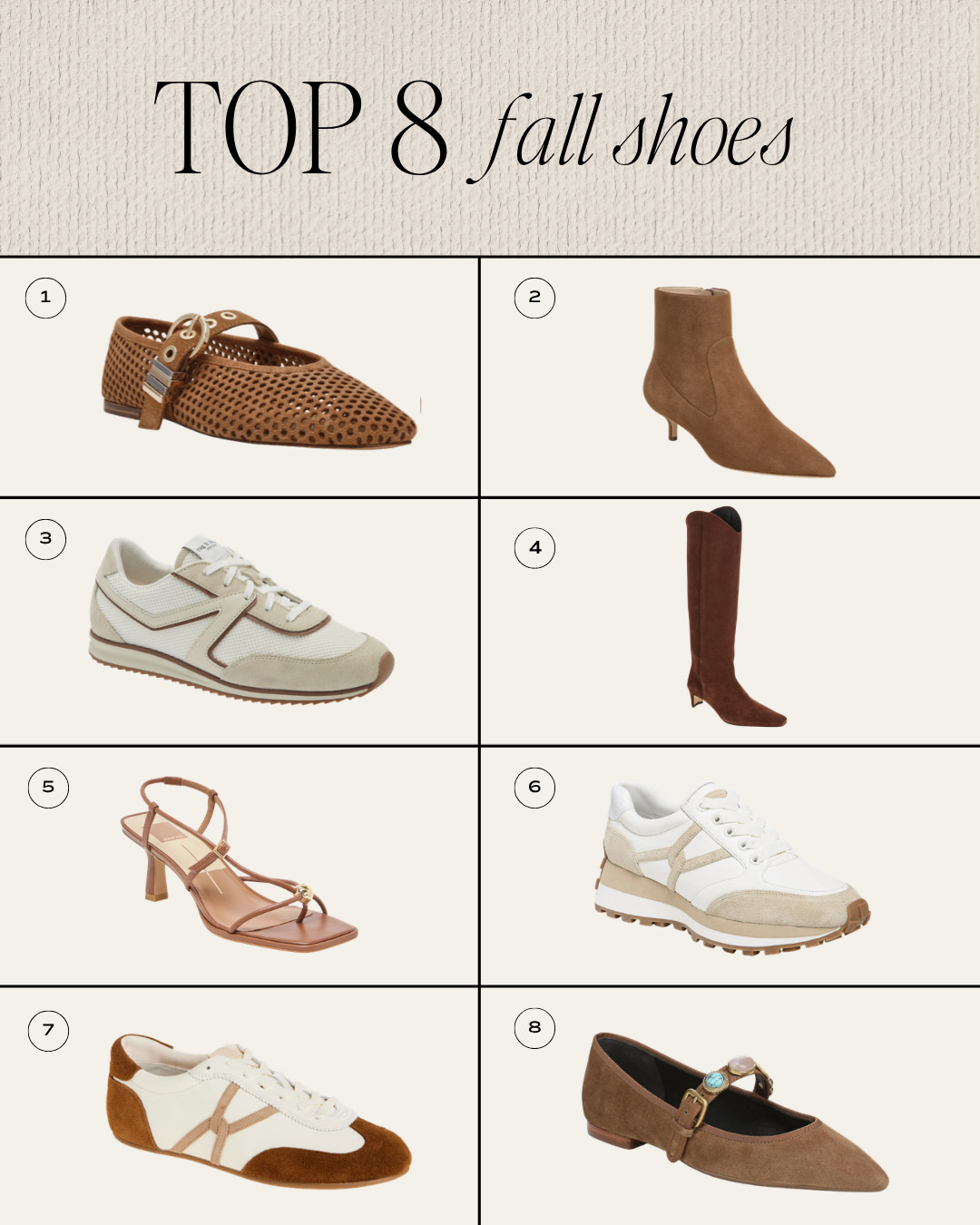 The top 8 shoes that I recommend for fall this year! Flats, boots, sneakers, etc.

#LTKSeasonal
