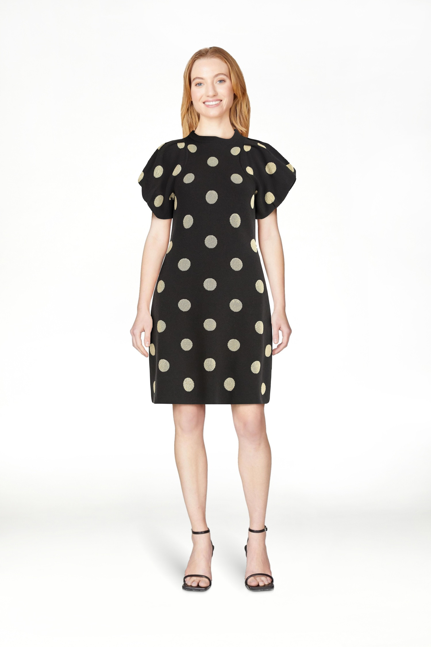 Scoop Women's and Women's Plus Sweater Dress with Puff Sleeves, Sizes XS-4X | Walmart (US)