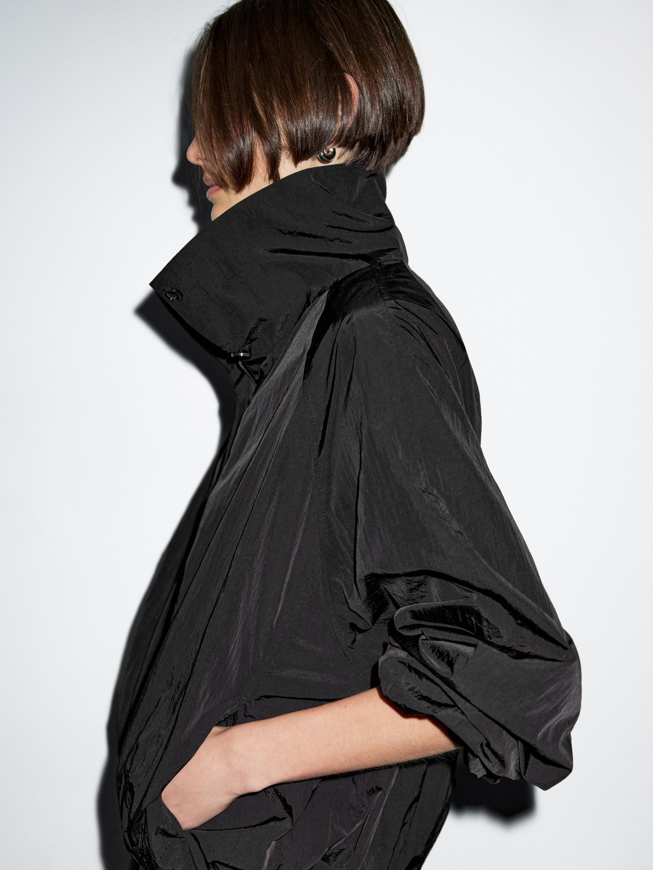 High neck bomber puff jacket | Massimo Dutti US