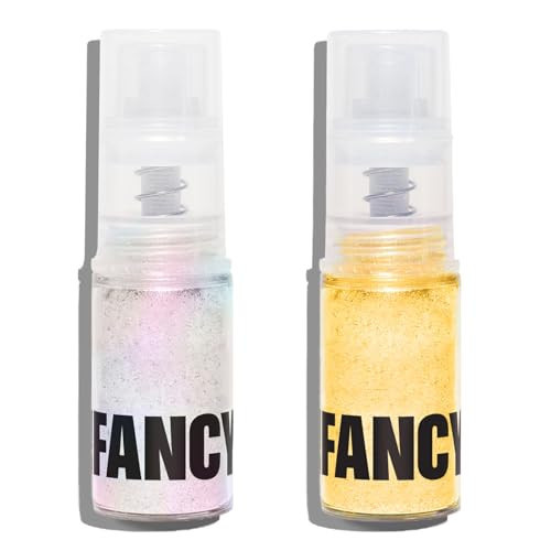 Fancy Sprinkles Fancy Dust Duo Premium Edible Glitter Spray for Sparkling Food & Drinks No Taste or Texture (4gm, Moonstone & Fool's Gold Edible Glitter) | Amazon (US)