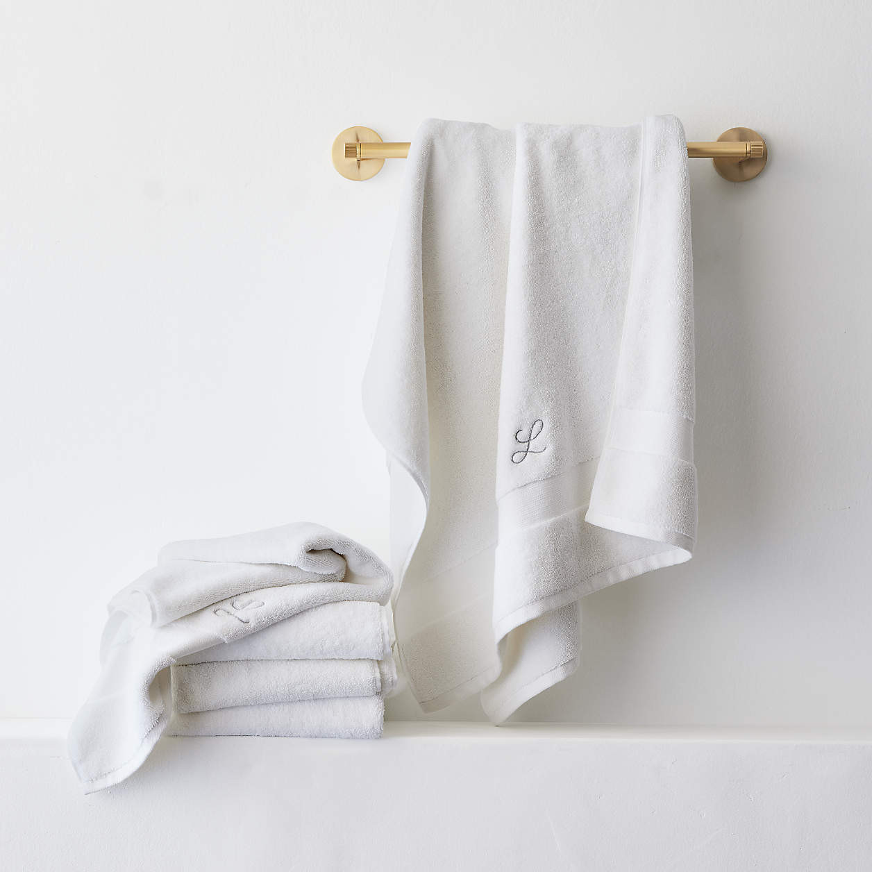 Organic Turkish Cotton White Bath Towel + Reviews | Crate & Barrel | Crate & Barrel