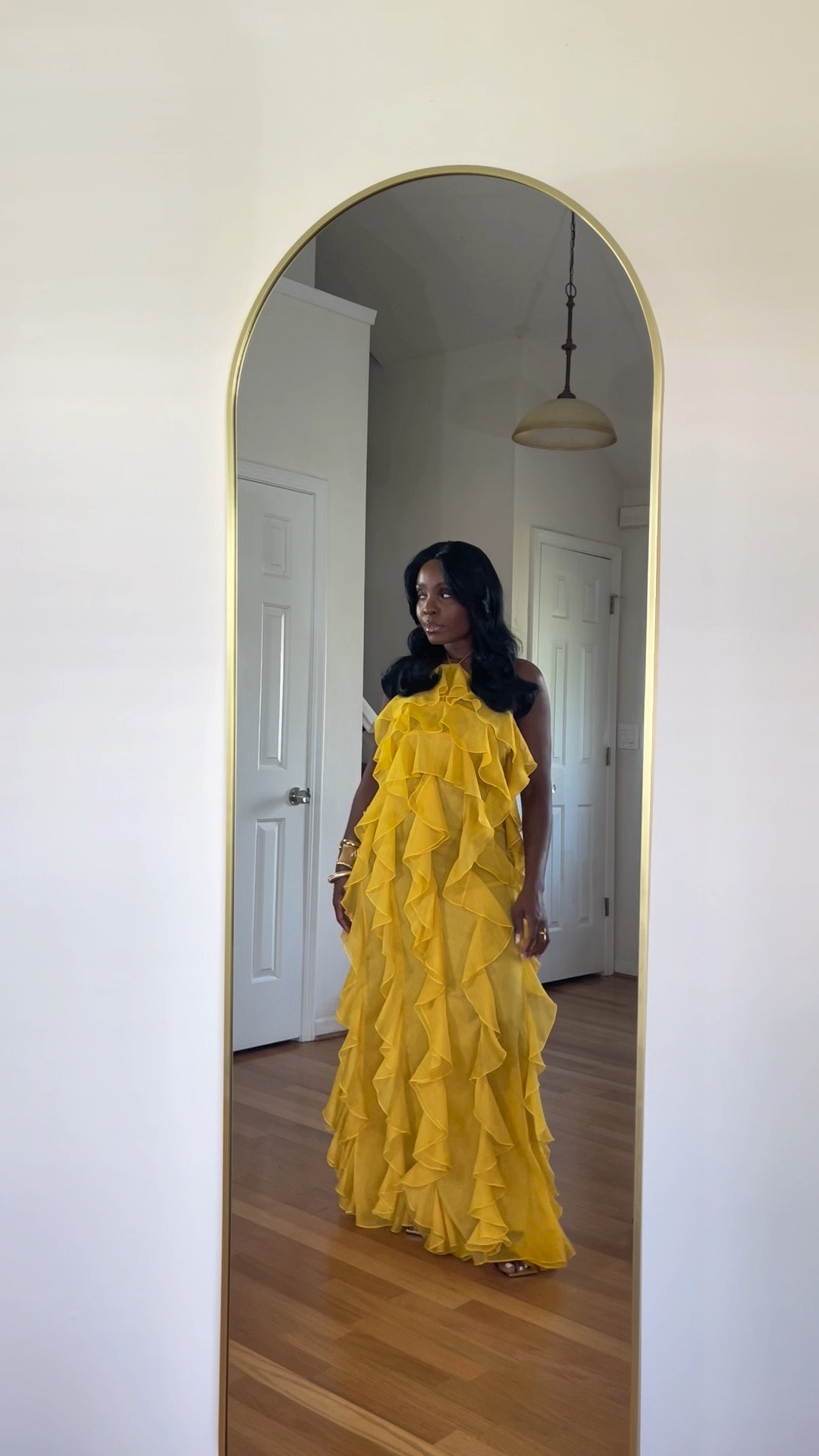 Ronny kobo liora yellow ruffle maxi dress for spring and summer, statement dress, ruffles, vacation dress, summer event dress

#LTKSeasonal #LTKStyleTip