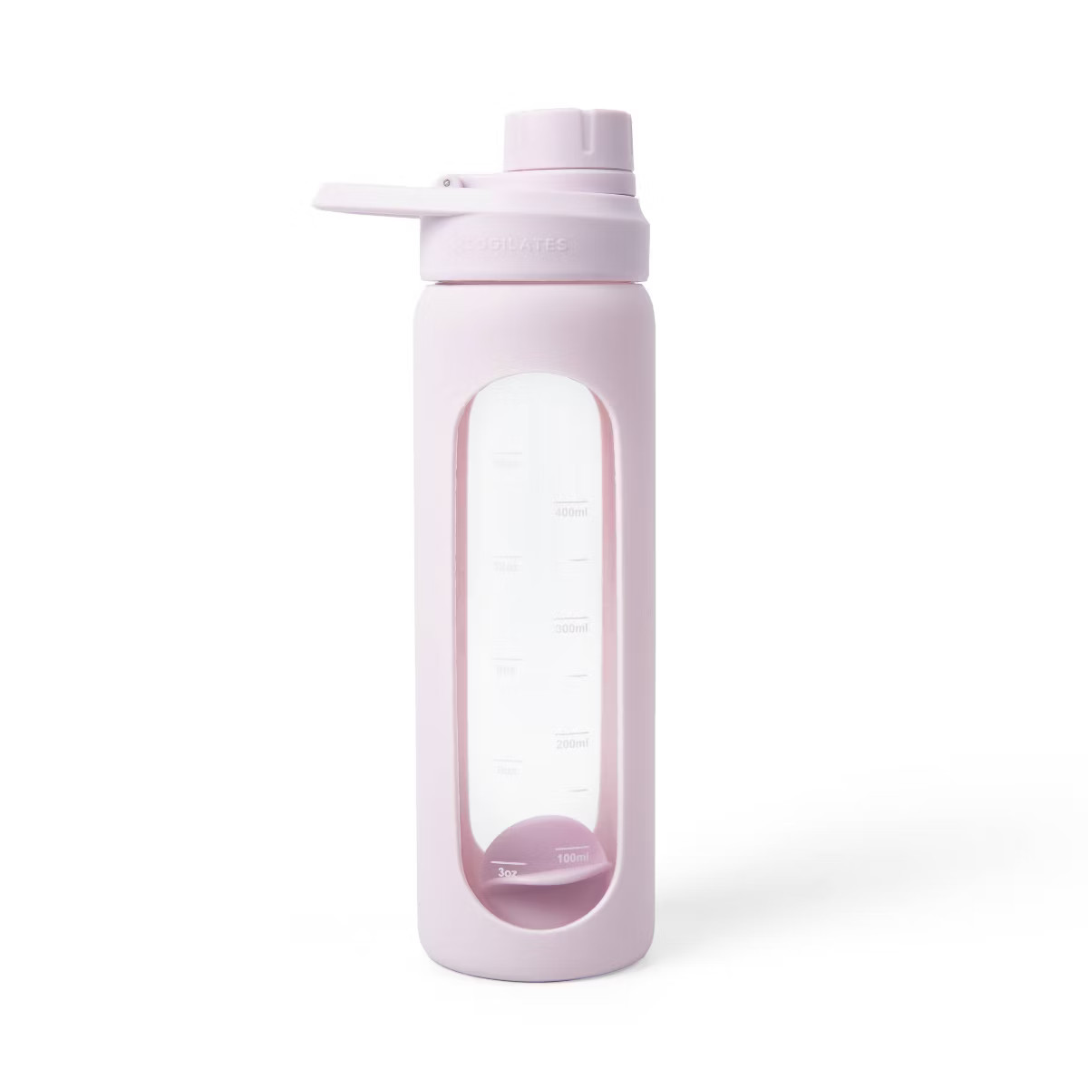 Blogilates 19oz Silicone/Borosilicate Glass Shaker Bottle | Target