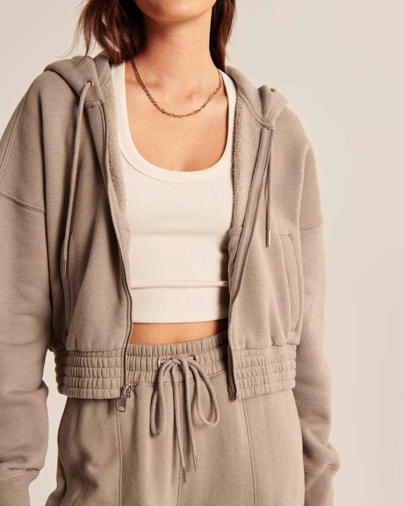 Essential Mini Sunday Hooded Full-Zip | Abercrombie & Fitch (US)