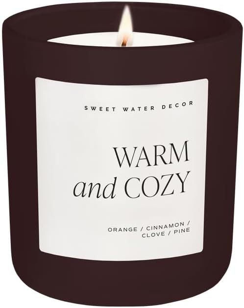 Sweet Water Decor Warm and Cozy Candle, Pine Cinnamon & Fir Scented Winter Candles for Home, Larg... | Amazon (US)