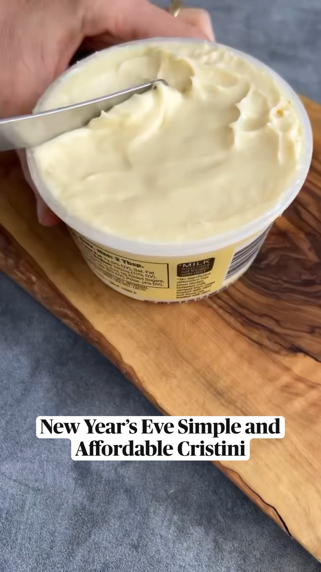 New Year’s Eve Simple and Affordable Cristini 

1. Toast up a baguette and slice some Honeycrisp apples. 
2. Bring unexpected cheddar to room temperature so it's super spreadable.
3. Give each slice of bread a healthy topping of cheddar.
4. Finished with the apple slices a drizzle of honey and some tyme.
5. Enjoy!

New Year’s Eve Simple and Affordable Cristini 

Verified
Follow @ainttooproudtomeg ✨ PART 4 NYE Ideas. Have you tried the Unexpected Cheddar Spread from TJ’s yet?

Toast some baguette slices then top with the #unexpectedcheddar spread from #traderjoes, apple slices, honey and thyme. So simple and yum!

#ainttooproudtocheese #traderjoeslist #feedfeed #food52 #imsomartha #tastemademedoit

#LTKHoliday #LTKSeasonal #LTKhome