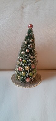 vintage bottle brush tree christmas decorated  | eBay | eBay US