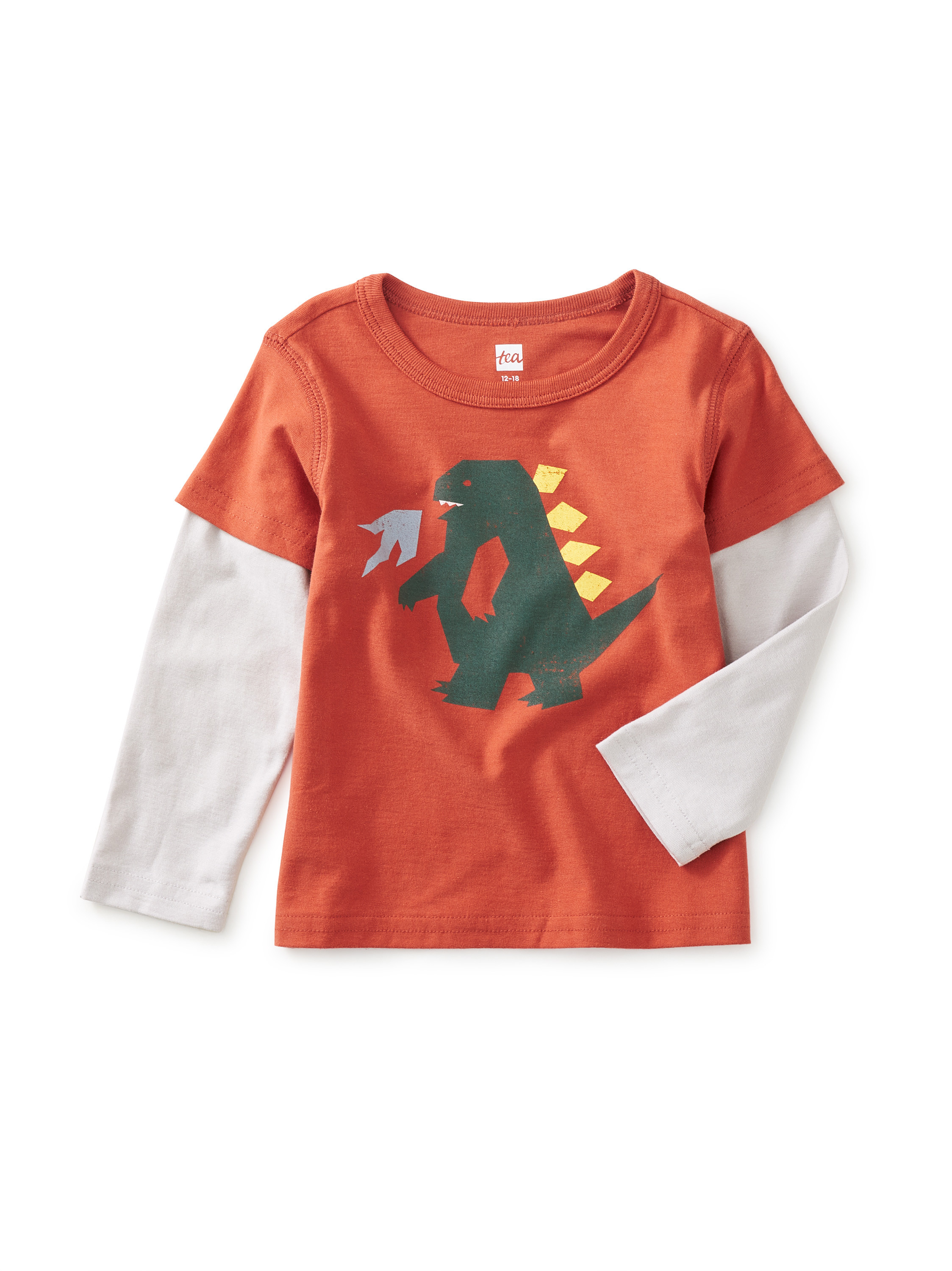 Dino Destroyer Baby Graphic Tee | Tea Collection