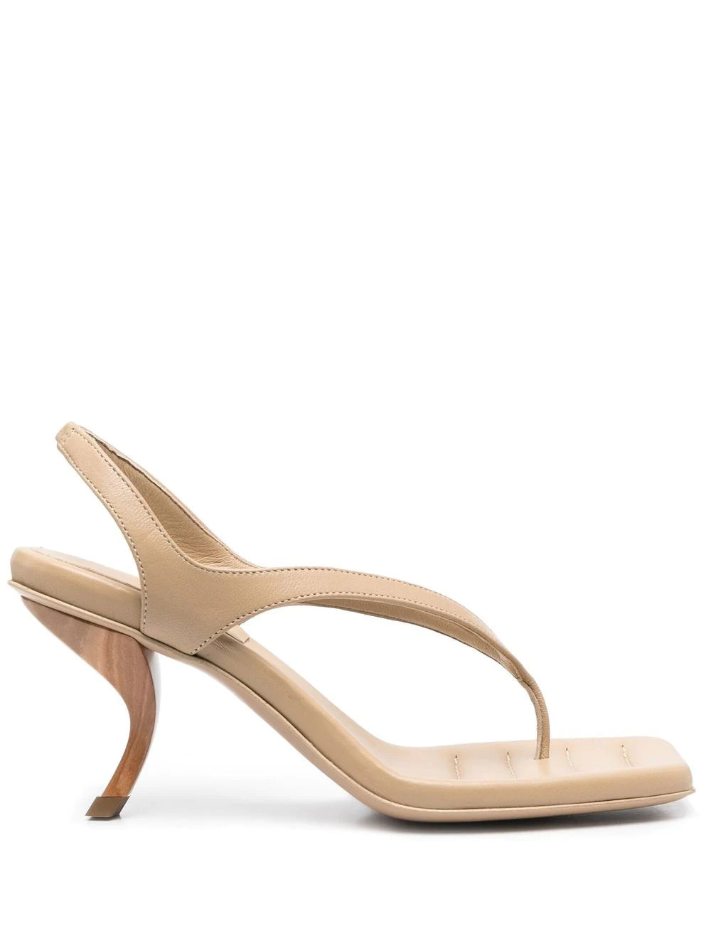 GIABORGHINI Rosie 13 square-toe sandals - Neutrals | Farfetch Global