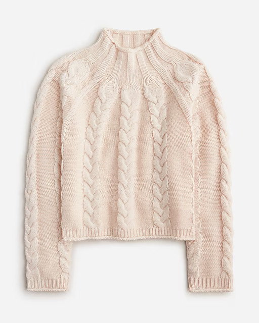 Collection cashmere cable-knit Rollneck™ sweater | J. Crew US