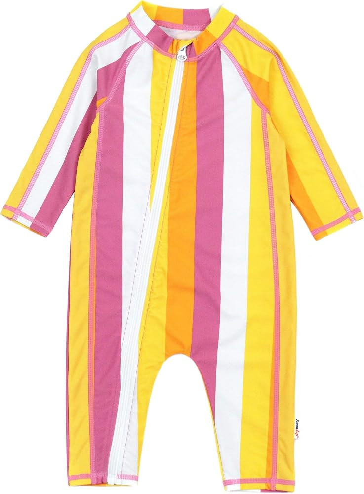 SwimZip UPF 50+ Girls Long Sleeve Sunsuit (Multiple Colors) | Amazon (US)