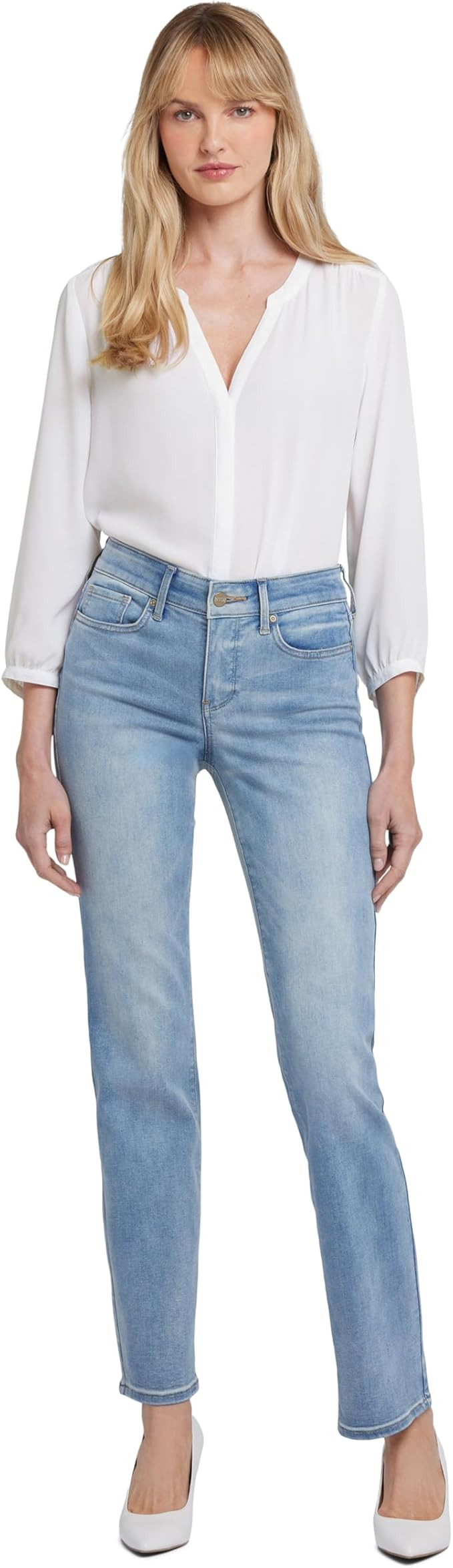 NYDJ Women's Marilyn Straight Denim Jeans | Amazon (US)