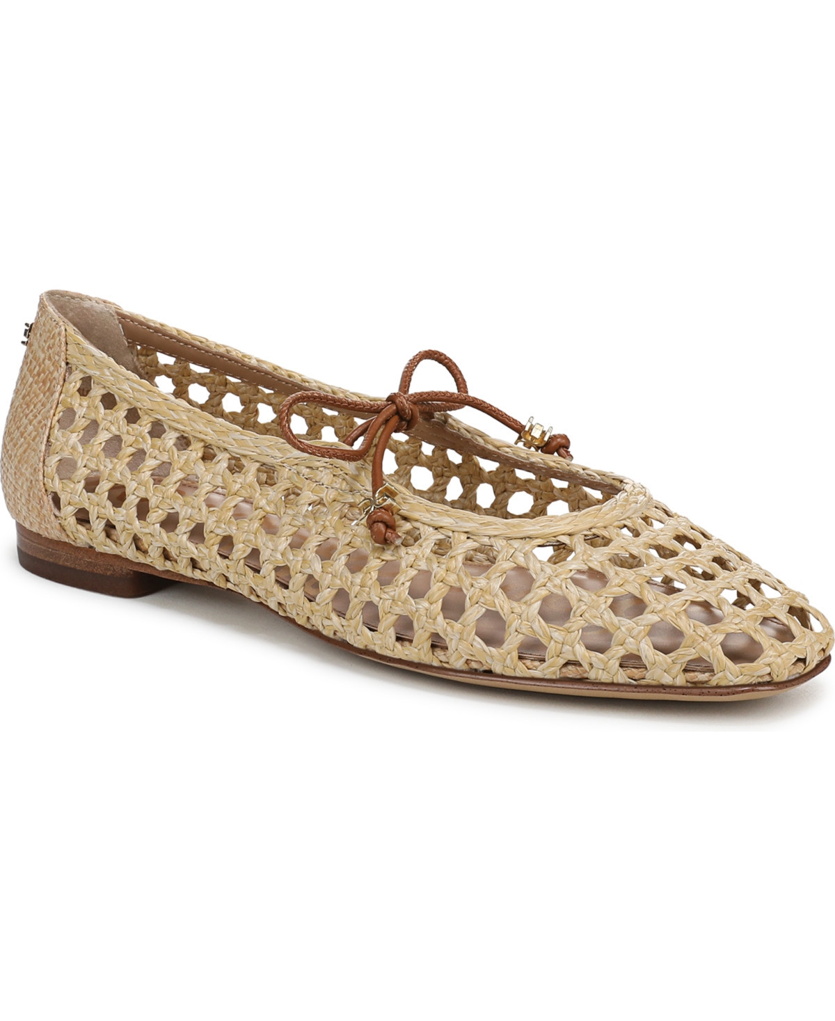Sam Edelman Women's Marcie Mary Jane Flats - Bleached Beechwood, Saddle | Macy's