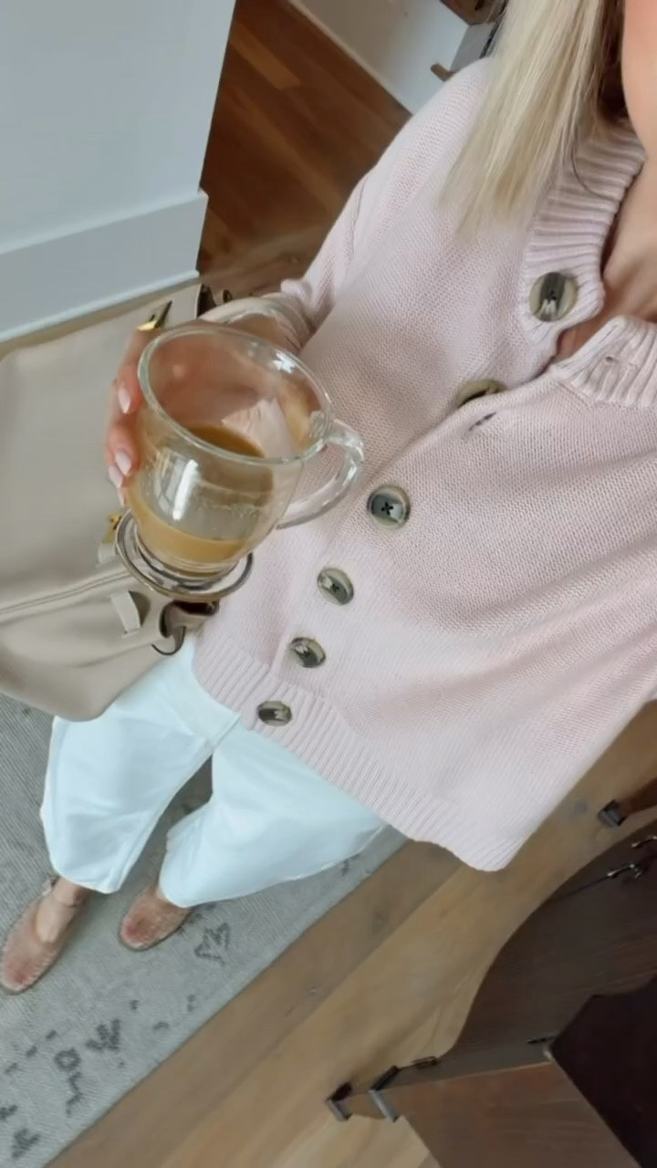 This style cardigan has been a favorite of mine for years! I’m obsessed with this new color 😍 wearing XS. @onequince #quincepartner

Loverly Grey, Quince, pink cardigan, closet staple, spring fashion, spring outfit ideas 

#LTKSeasonal #LTKootd