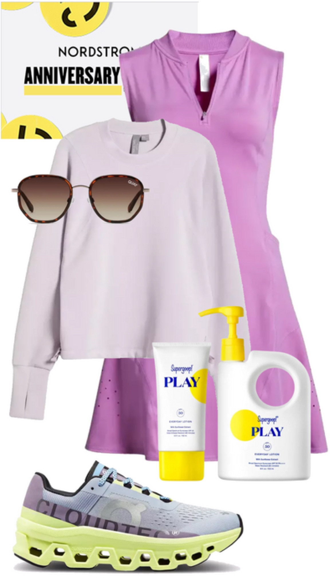 Zella is so good for active wear and I love this little outfit. It’s not just for tennis-it looks cute everywhere! I have also really come to love on cloud sneakers and these are so fun and bright! 

#LTKxNSale #LTKsalealert #LTKstyletip